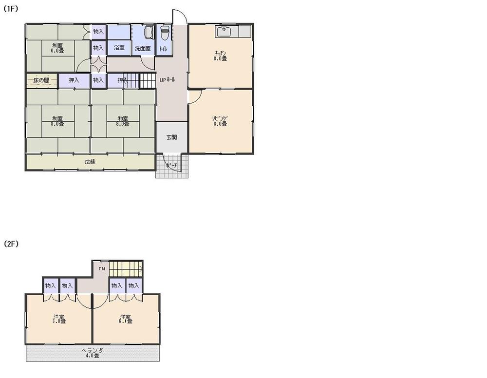 Floor plan. 9 million yen, 6DK, Land area 495.87 sq m , Building area 126.41 sq m