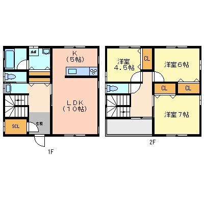 Floor plan. 15.3 million yen, 3LDK, Land area 316 sq m , Building area 94.39 sq m
