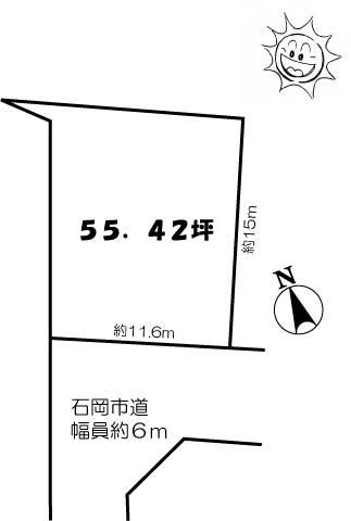 Compartment figure. Land price 5 million yen, Land area 183.22 sq m