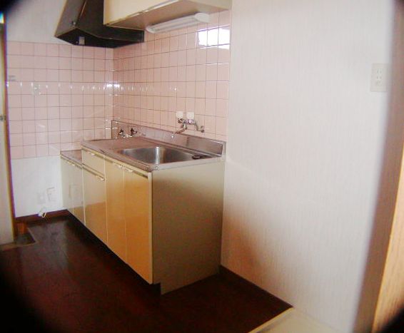 Kitchen. There is a washing machine yard in the lower right corner.