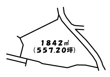 Compartment figure. Land price 33,440,000 yen, Land area 1,842 sq m
