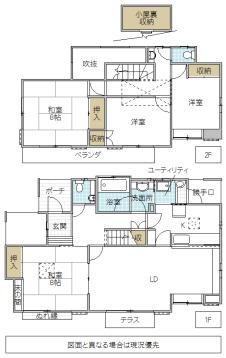 Floor plan. 15.8 million yen, 4LDK, Land area 243.88 sq m , Building area 114.57 sq m
