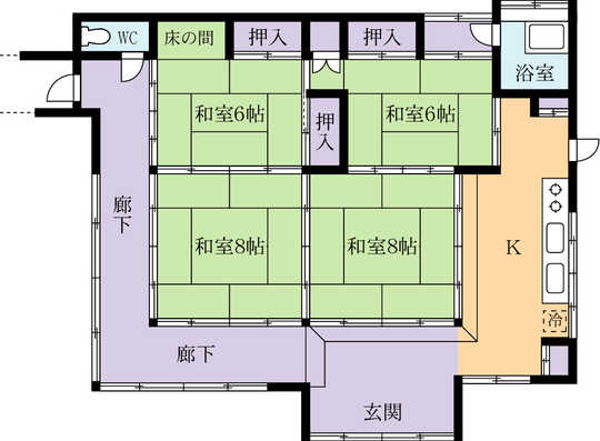 Floor plan. 12.8 million yen, 4K, Land area 1,922.02 sq m , Building area 99.21 sq m