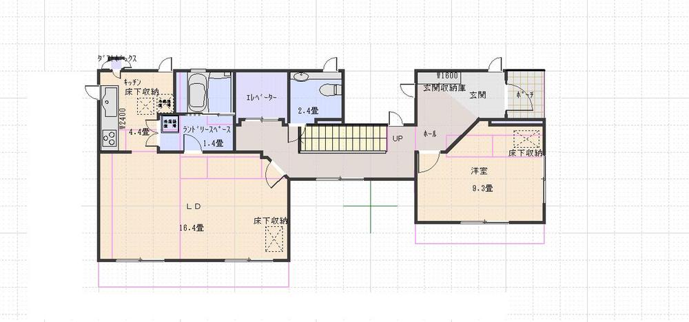 Floor plan. 32 million yen, 6LDK + 2S (storeroom), Land area 314.89 sq m , Building area 227.15 sq m 1 floor plan view