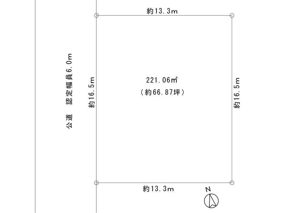 Compartment figure. Land price 9.5 million yen, We will give priority to the land area of ​​221.06 sq m Current Status.