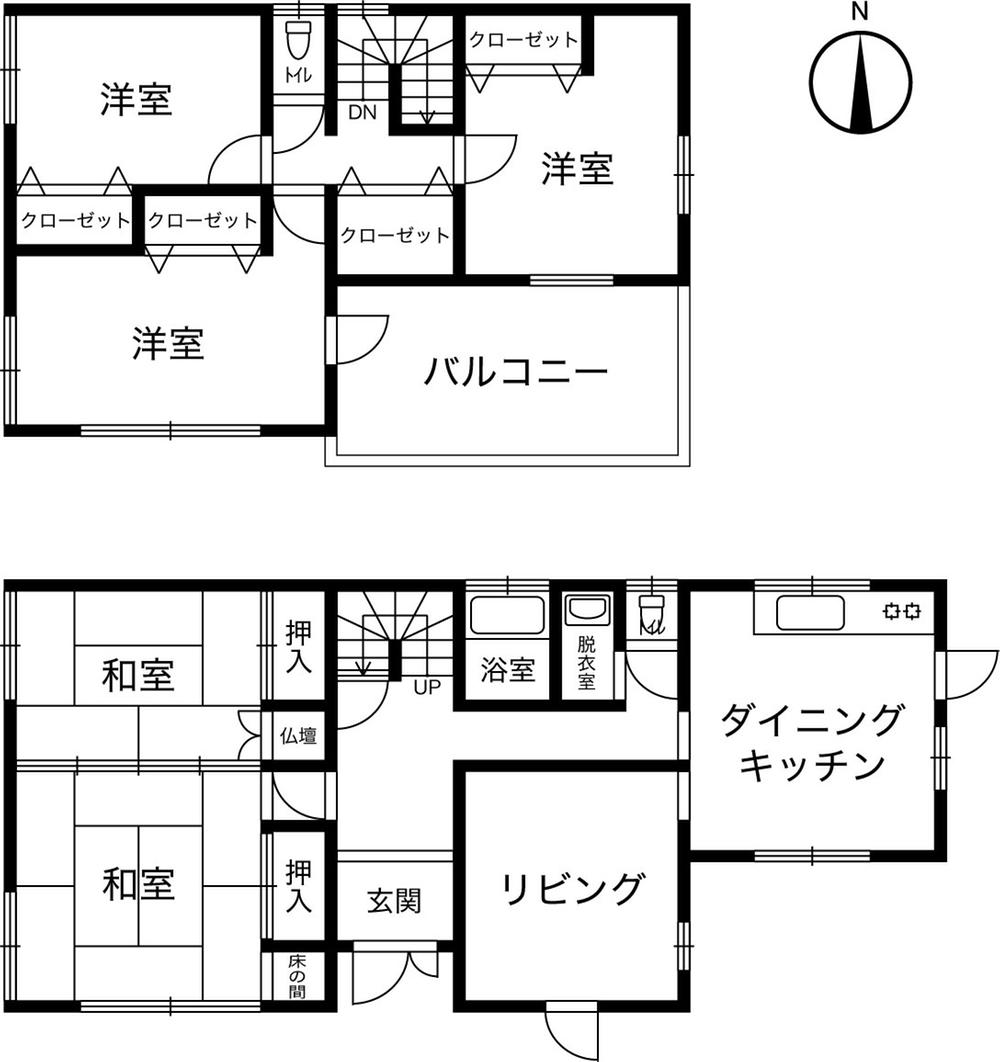 Floor plan. 20.8 million yen, 6DK, Land area 310.58 sq m , 6LDK of taken between was a building area 140.65 sq m loose. The number of enough room even in a large family