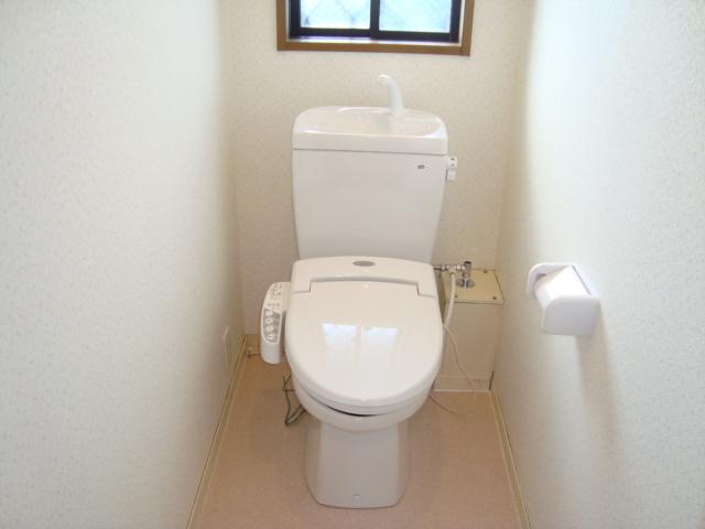 Toilet. The second floor is also a toilet bowl has been replaced in the same way. It is useful to have two toilets