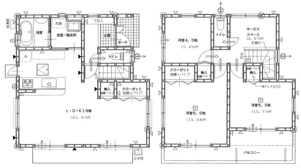 Floor plan. 18,700,000 yen, 3LDK + S (storeroom), Land area 207.15 sq m , Building area 94.39 sq m Floor