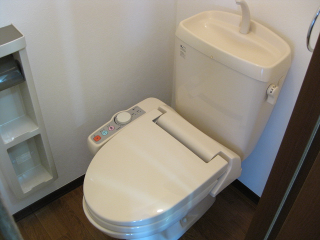 Toilet. Warm water washing toilet seat! 