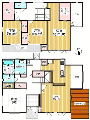 Floor plan. 23.8 million yen, 4LDK + 2S (storeroom), Land area 717.29 sq m , Building area 156.32 sq m storage rich 4LDK