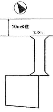 Compartment figure. Land price 5.88 million yen, Land area 243.33 sq m