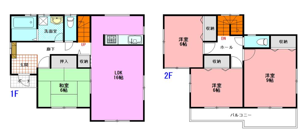 Floor plan. (1 Building), Price 21.5 million yen, 4LDK, Land area 165.34 sq m , Building area 105.15 sq m