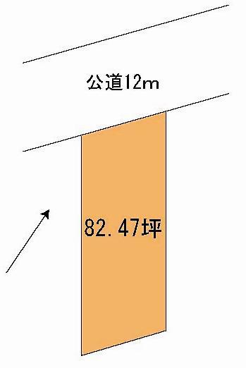 Compartment figure. Land price 11 million yen, Land area 272.65 sq m