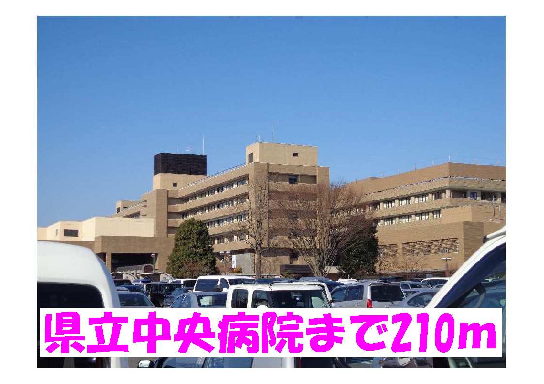 Hospital. 210m until Prefectural Central Hospital (Hospital)