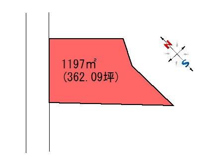 Compartment figure. Land price 7.24 million yen, Land area 1,197 sq m