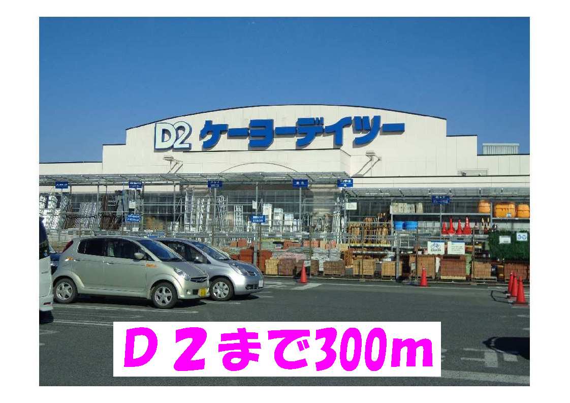 Home center. 300m to D2 (hardware store)