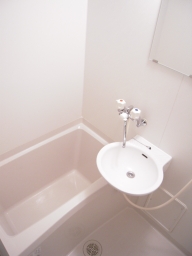 Bath. Bathroom with a clean sense of the white tones