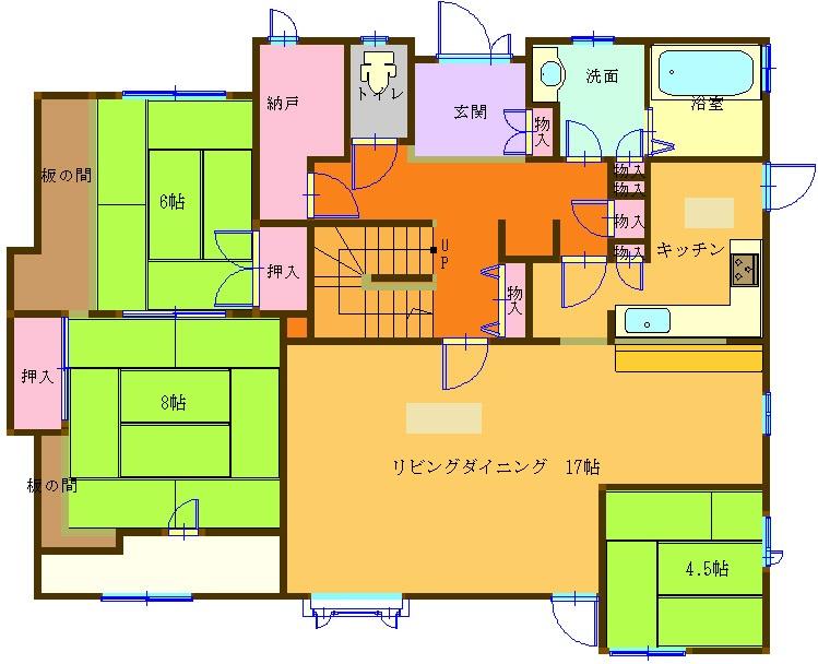 Floor plan. 19,800,000 yen, 5LDK, Land area 367.63 sq m , Building area 173.59 sq m 1 floor
