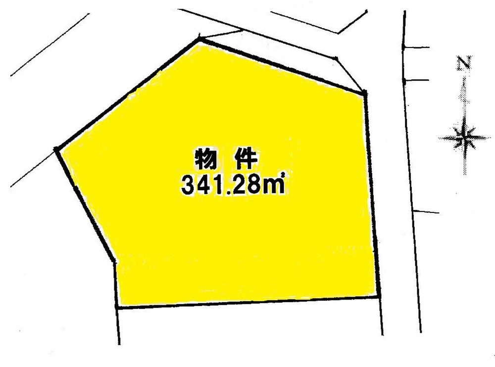 Compartment figure. Land price 6.2 million yen, Land area 341.23 sq m