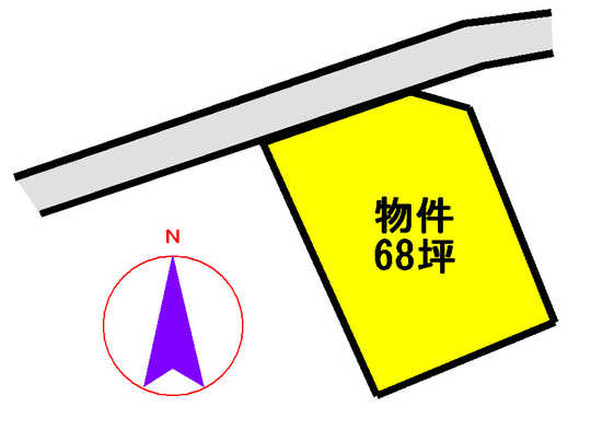 Compartment figure. Land price 5.8 million yen, Land area 225 sq m