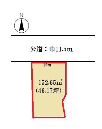 Compartment figure. Land price 7 million yen, Land area 152.65 sq m