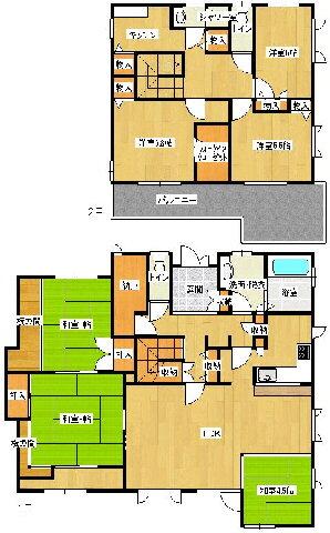 Floor plan. 19,800,000 yen, 5LDK, Land area 367.63 sq m , Building area 173.59 sq m