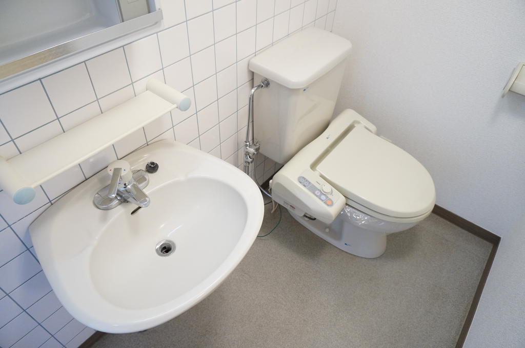 Toilet. With warm water washing heating toilet seat