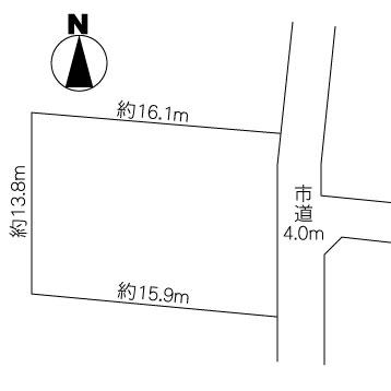 Compartment figure. Land price 8 million yen, Land area 238.03 sq m