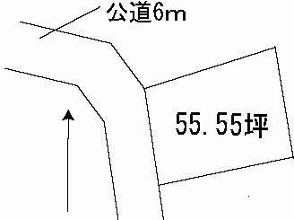Compartment figure. Land price 3 million yen, Land area 183.65 sq m
