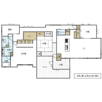 Floor plan. 110 million yen, 3LDK + S (storeroom), Land area 6,284.21 sq m , Building area 185.25 sq m