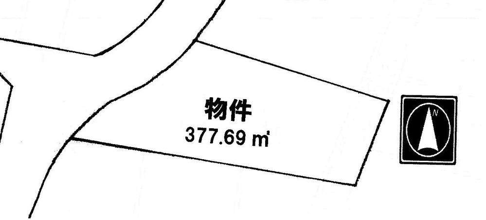 Compartment figure. Land price 7.5 million yen, Land area 377.69 sq m