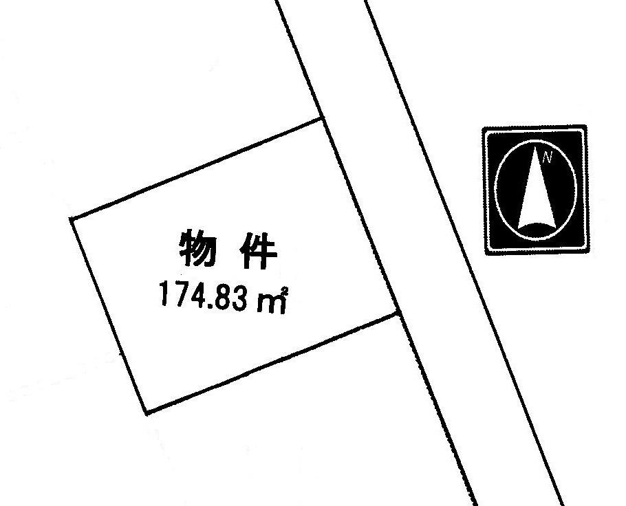 Compartment figure. Land price 2 million yen, Land area 174.83 sq m