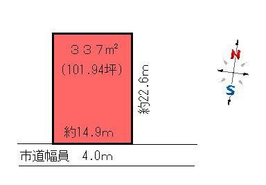 Compartment figure. Land price 8 million yen, Land area 337 sq m