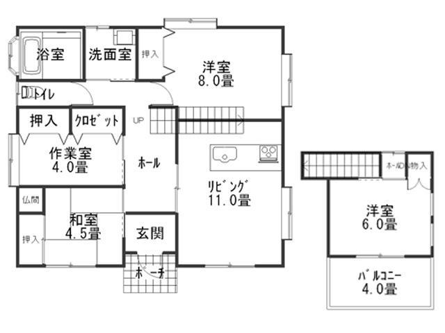 Floor plan. 12.9 million yen, 3LDK, Land area 319.76 sq m , Building area 86.57 sq m floor plan are many perfect use of a family