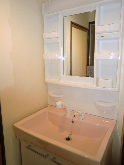 Washroom. It is a wash basin with a new shampoo dresser