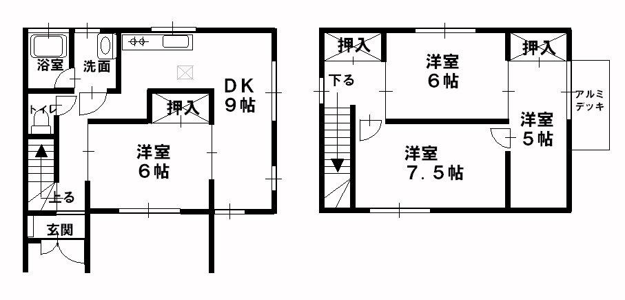 Floor plan. 11.8 million yen, 4DK, Land area 442.97 sq m , Building area 81.97 sq m