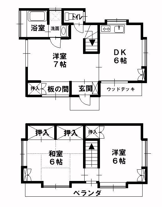 Floor plan. 7.1 million yen, 3DK, Land area 173 sq m , Building area 60.44 sq m