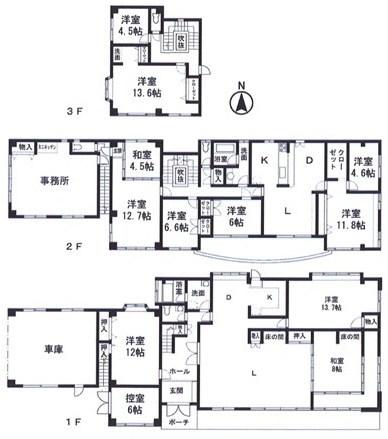 Floor plan. 28 million yen, 12LDK, Land area 645.7 sq m , Building area 445.58 sq m