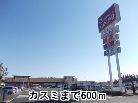 Supermarket. 600m until Kasumi (super)