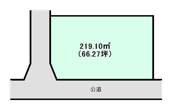 Compartment figure. Land price 8.28 million yen, Land area 219.1 sq m