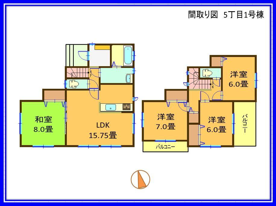 Floor plan. (4-1 Building), Price 14.4 million yen, 4LDK, Land area 200.08 sq m , Building area 101.02 sq m