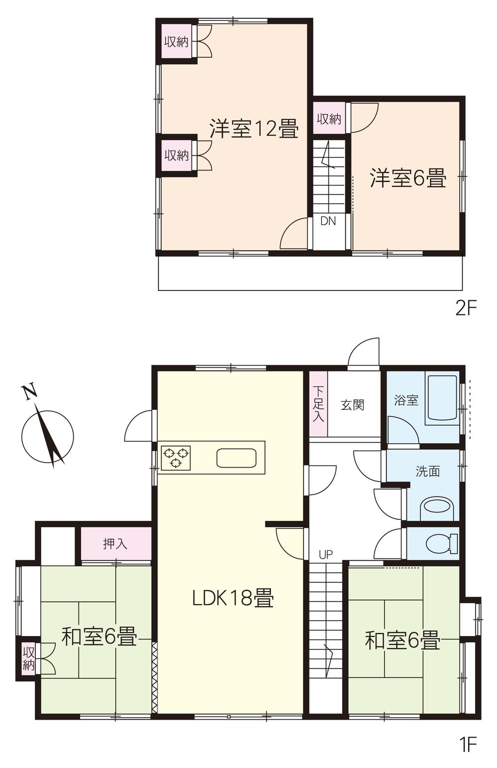 Floor plan. 7.9 million yen, 4LDK, Land area 170.29 sq m , Building area 103.09 sq m