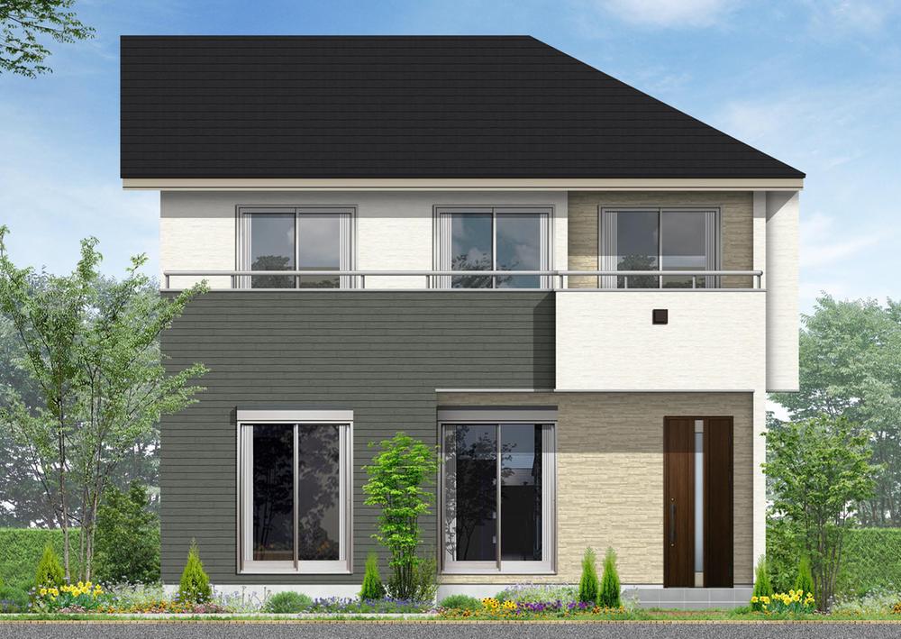 Rendering (appearance). A house with a rich LDK space (14 Building) Rendering
