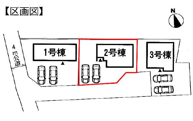 Compartment figure. 19,800,000 yen, 4LDK, Land area 190 sq m , Building area 104.33 sq m