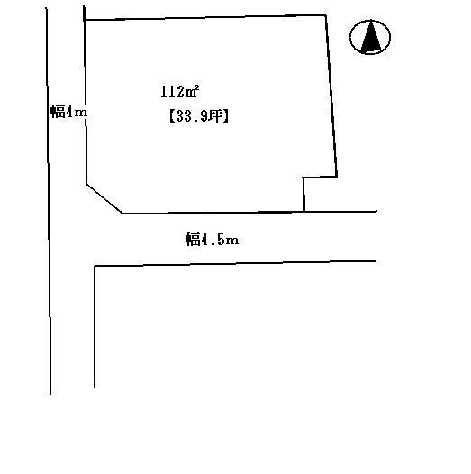 Compartment figure. Land price 3.2 million yen, Land area 112 sq m