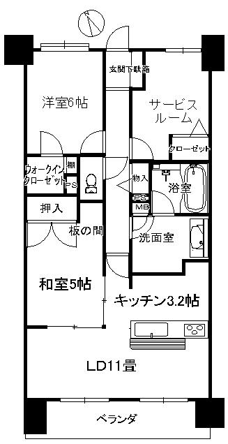 Floor plan. 2LDK + S (storeroom), Price 17.5 million yen, Footprint 70.7 sq m , Balcony area 10.8 sq m
