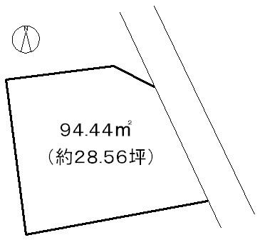 Compartment figure. Land price 3 million yen, Land area 94.44 sq m