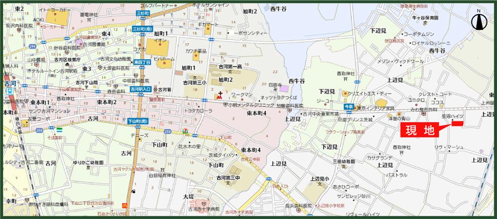 Local guide map. Kamiheimi subdivision