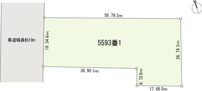 Compartment figure. Land price 86,248,000 yen, Land area 1221.2 sq m