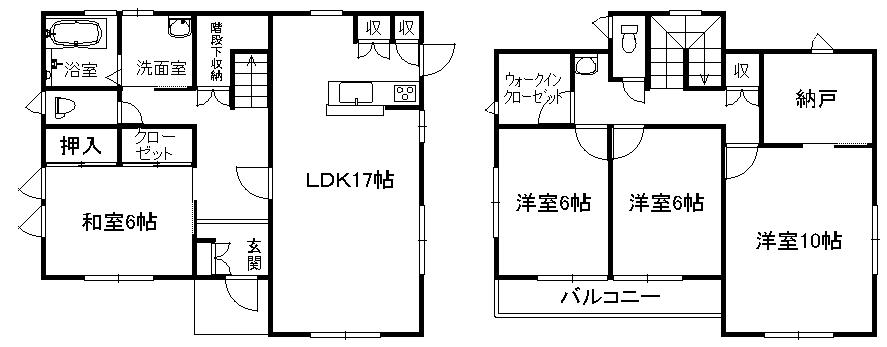 Floor plan. 22,800,000 yen, 4LDK + S (storeroom), Land area 181.41 sq m , Building area 120.06 sq m
